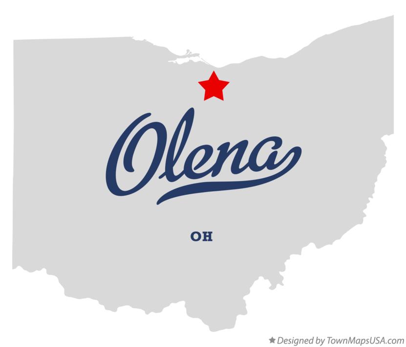 Map of Olena Ohio OH