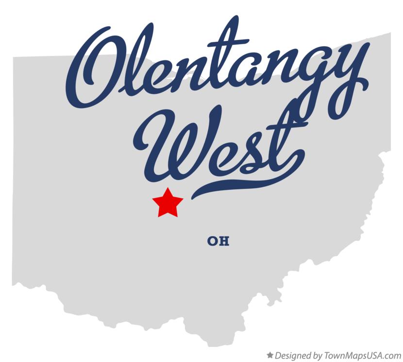 Map of Olentangy West Ohio OH
