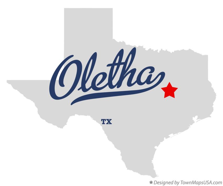 Map of Oletha Texas TX