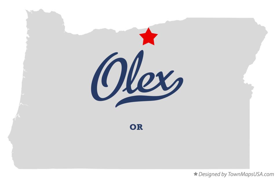 Map of Olex Oregon OR