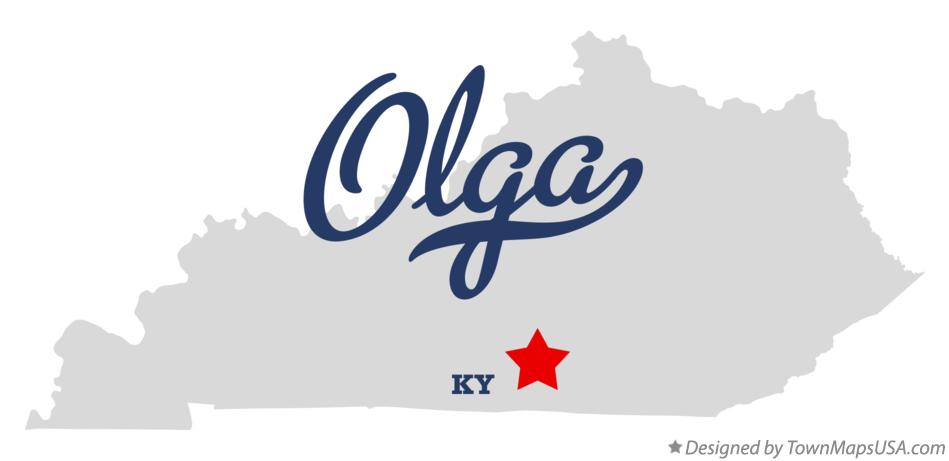 Map of Olga Kentucky KY