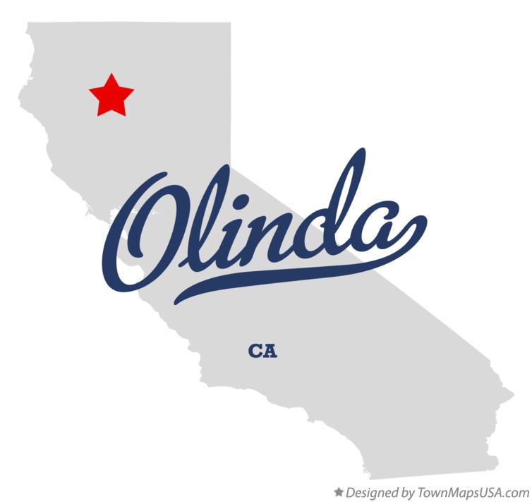 Map of Olinda California CA