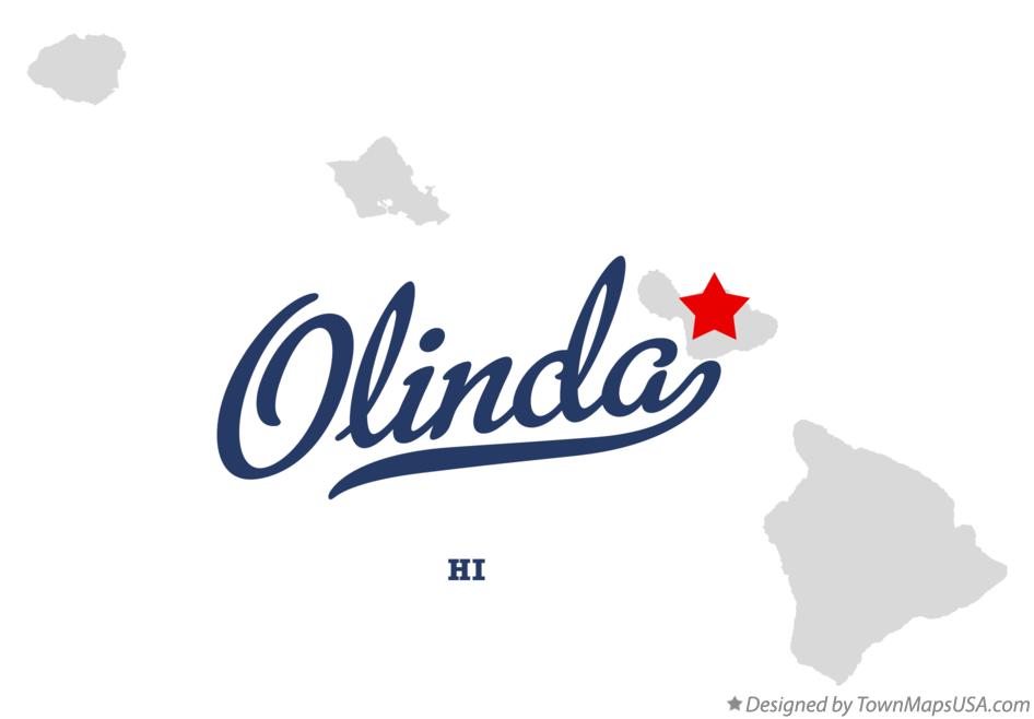 Map of Olinda Hawaii HI