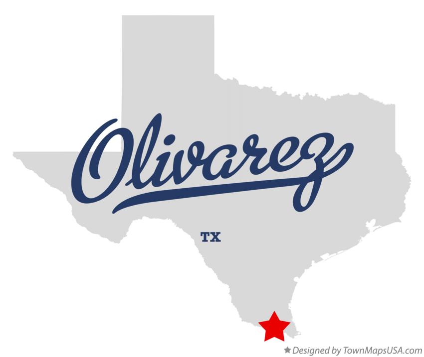 Map of Olivarez Texas TX