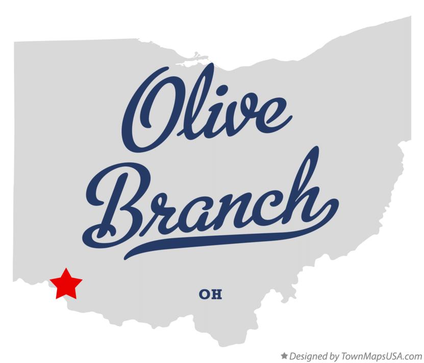 Map of Olive Branch Ohio OH