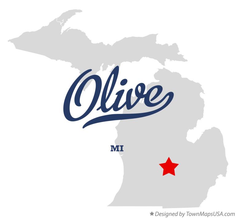 Map of Olive Michigan MI