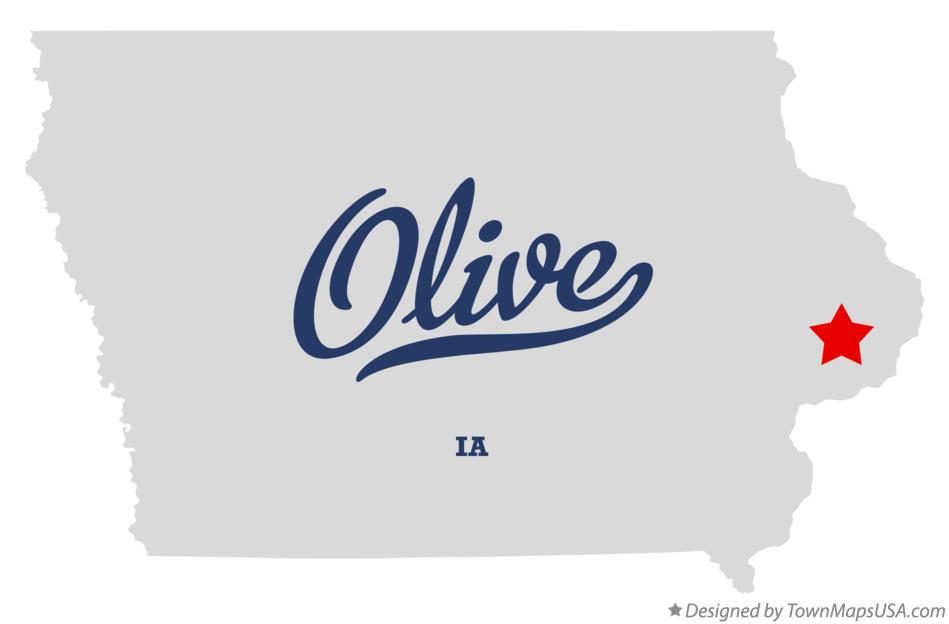 Map of Olive Iowa IA