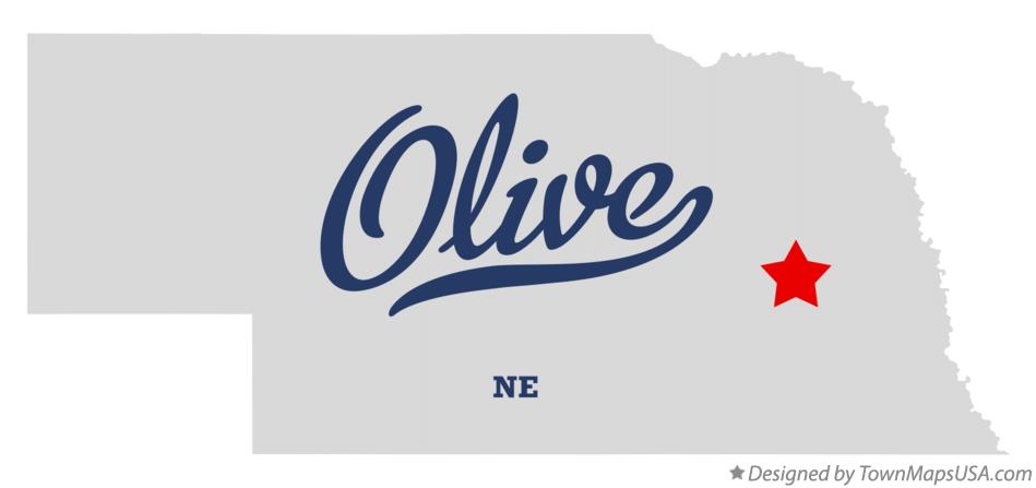 Map of Olive Nebraska NE