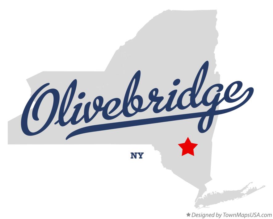Map of Olivebridge New York NY