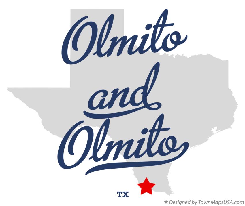 Map of Olmito and Olmito Texas TX