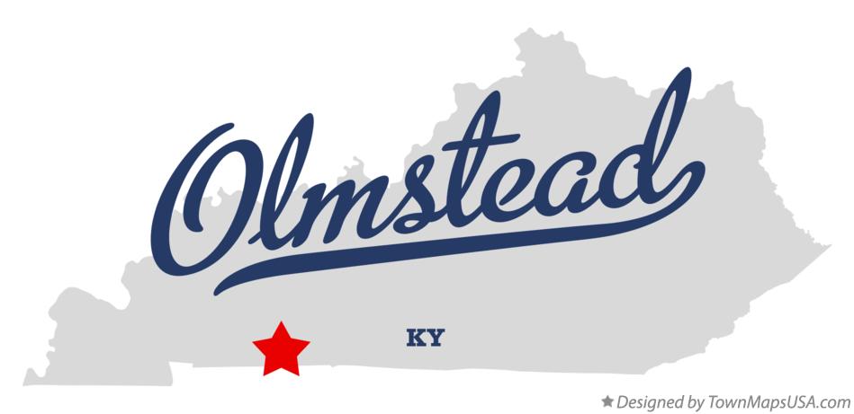 Map of Olmstead Kentucky KY