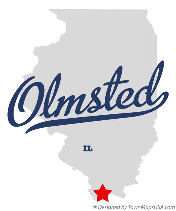 Map of Olmsted Illinois IL