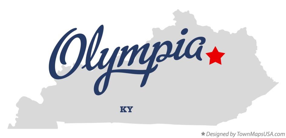 Map of Olympia Kentucky KY