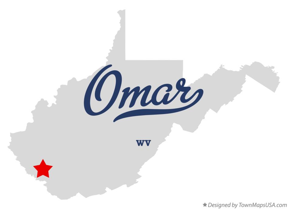 Map of Omar West Virginia WV