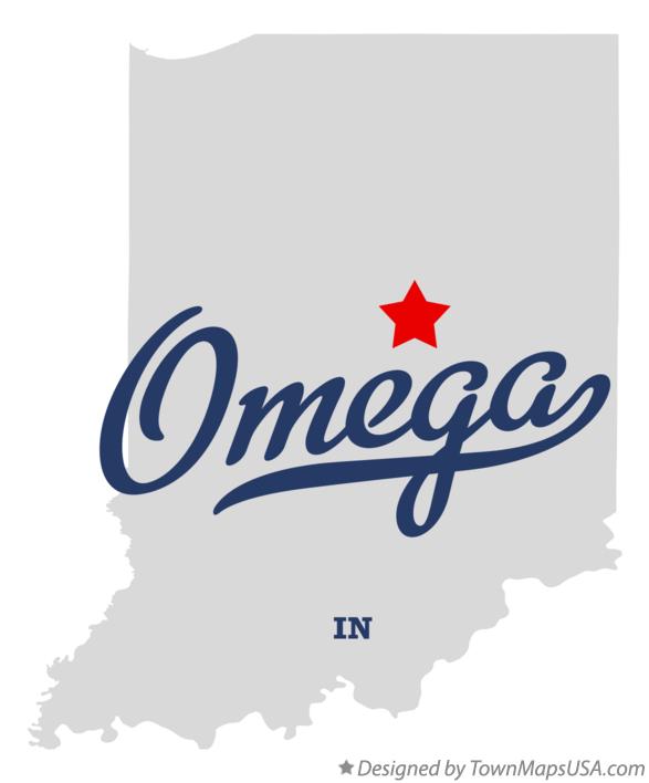 Map of Omega Indiana IN
