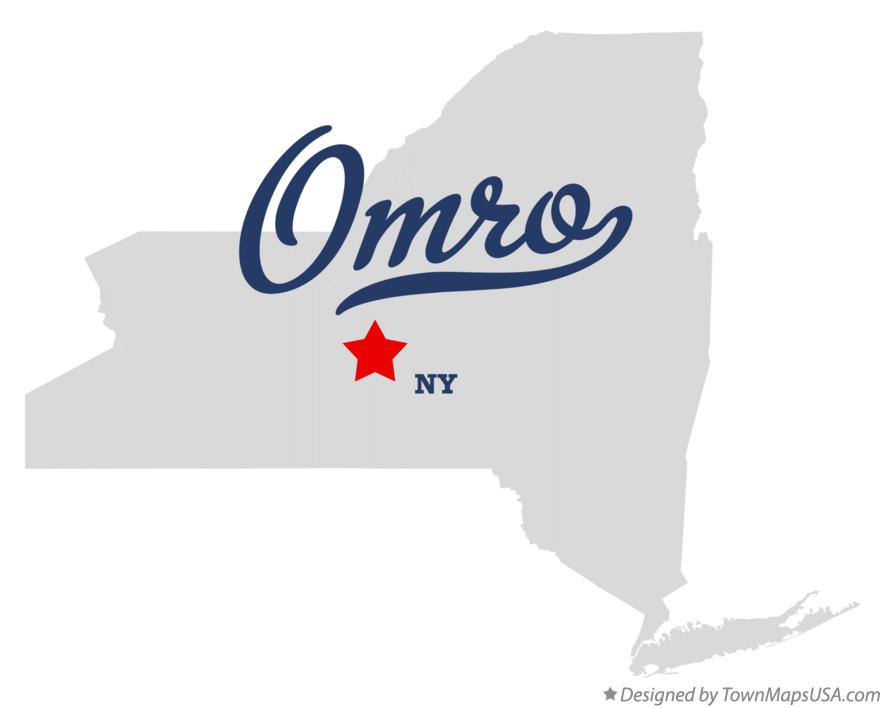 Map of Omro New York NY