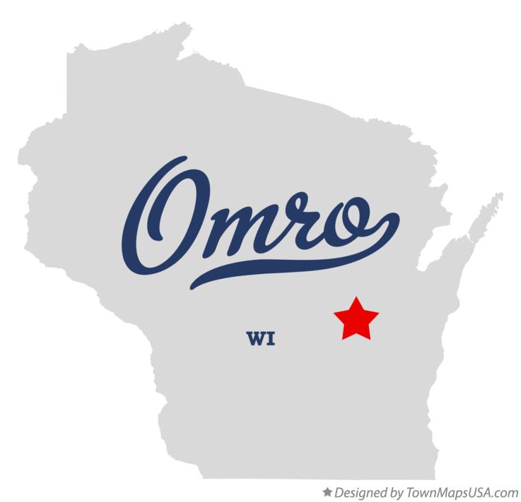 Map of Omro Wisconsin WI