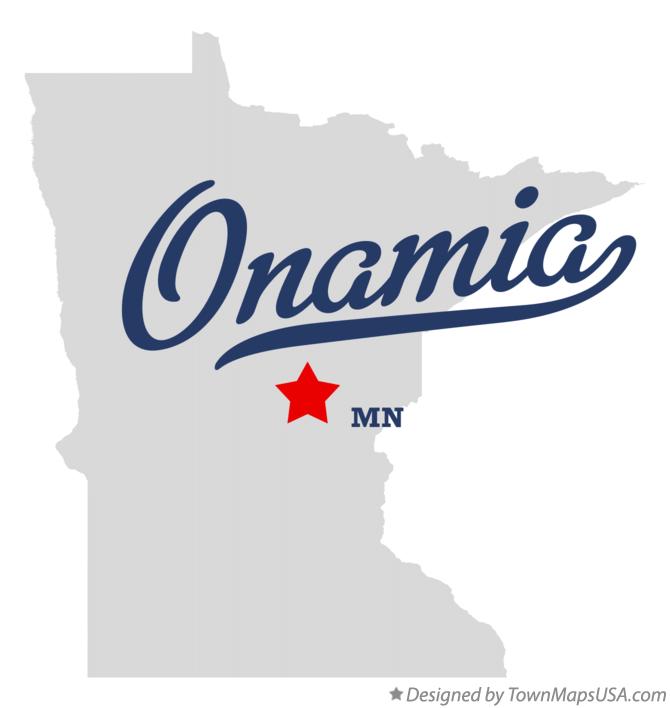 Map of Onamia Minnesota MN