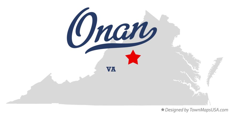 Map of Onan Virginia VA