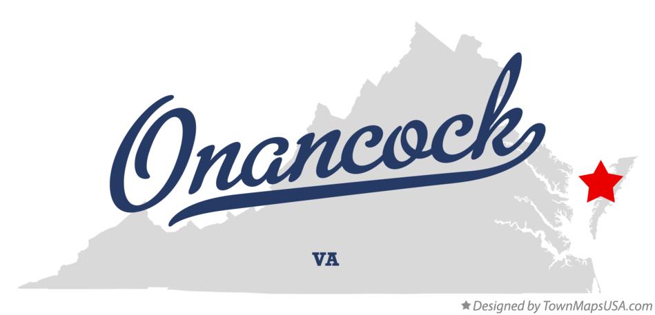 Map of Onancock Virginia VA