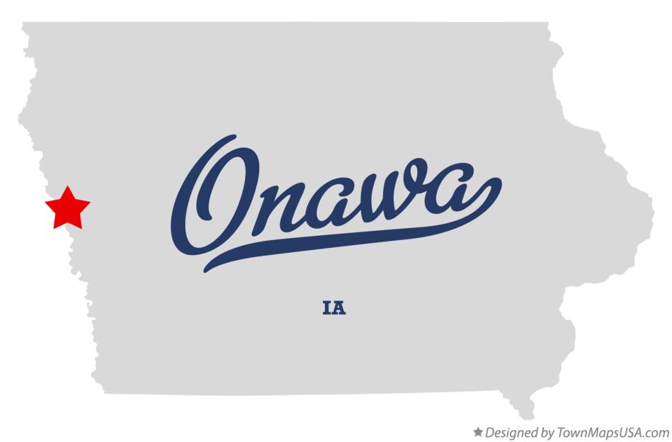 Map of Onawa Iowa IA