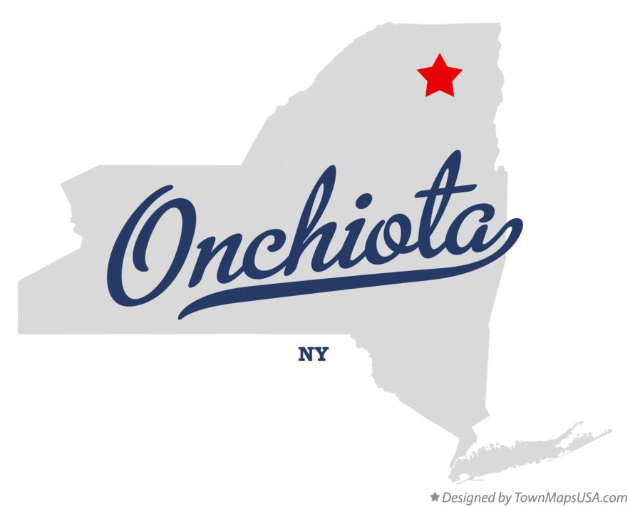 Map of Onchiota New York NY
