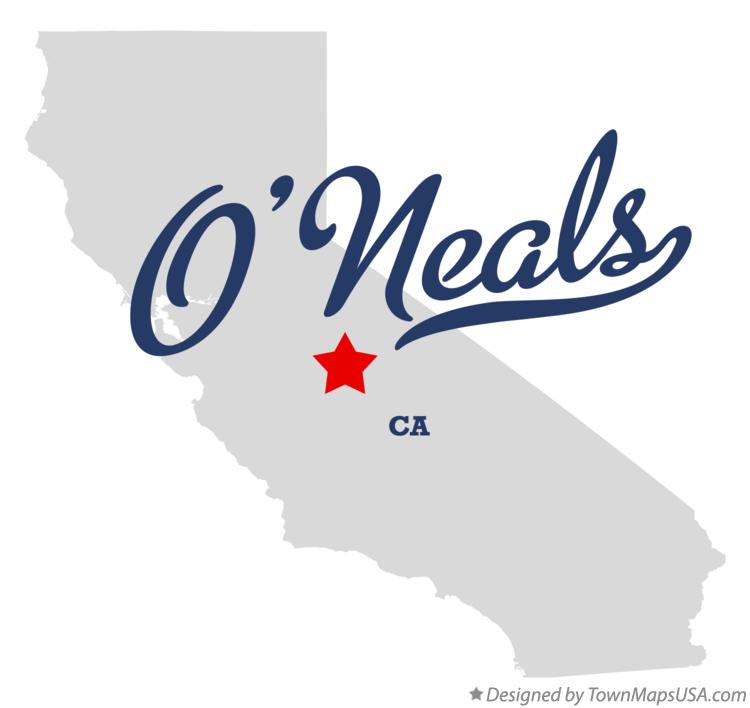 Map of O'Neals California CA