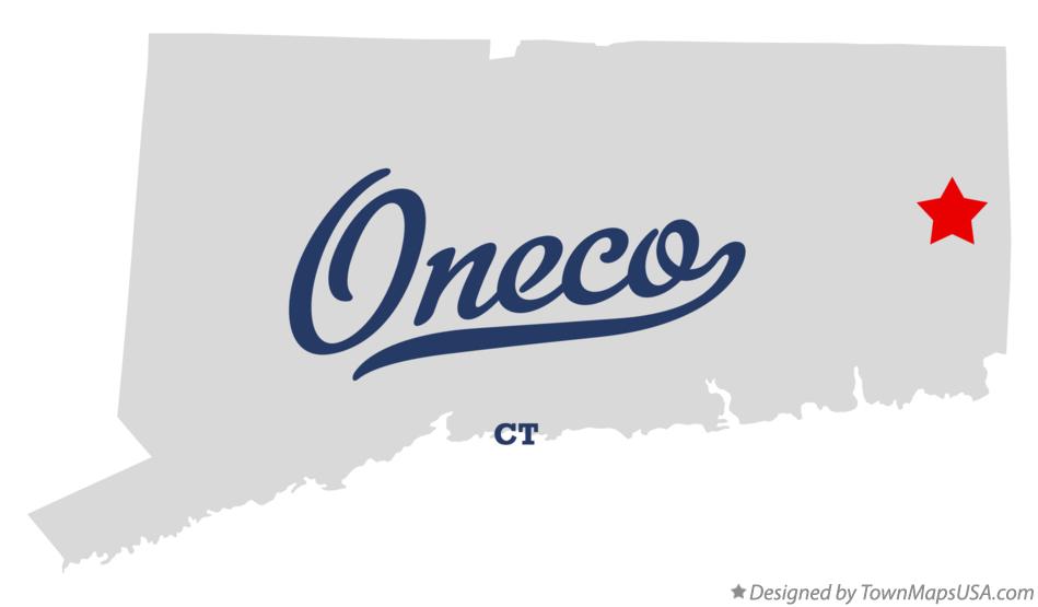 Map of Oneco Connecticut CT