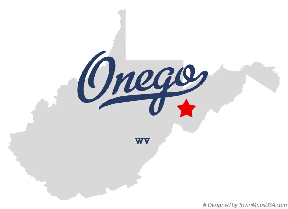 Map of Onego West Virginia WV