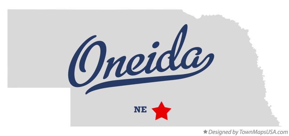 Map of Oneida Nebraska NE