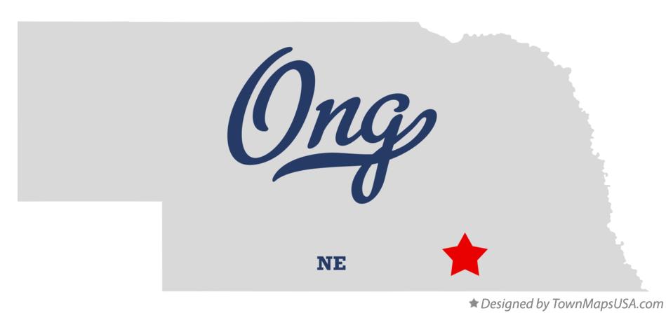 Map of Ong Nebraska NE