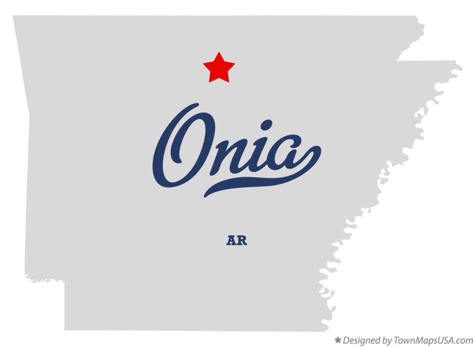 Map of Onia Arkansas AR