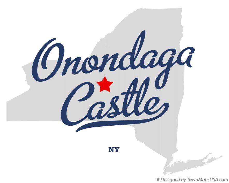 Map of Onondaga Castle New York NY