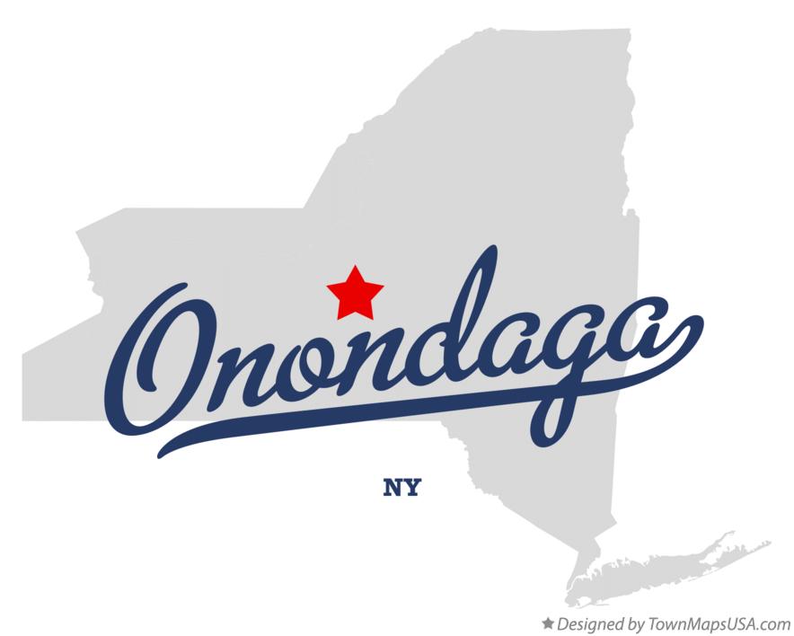 Map of Onondaga New York NY
