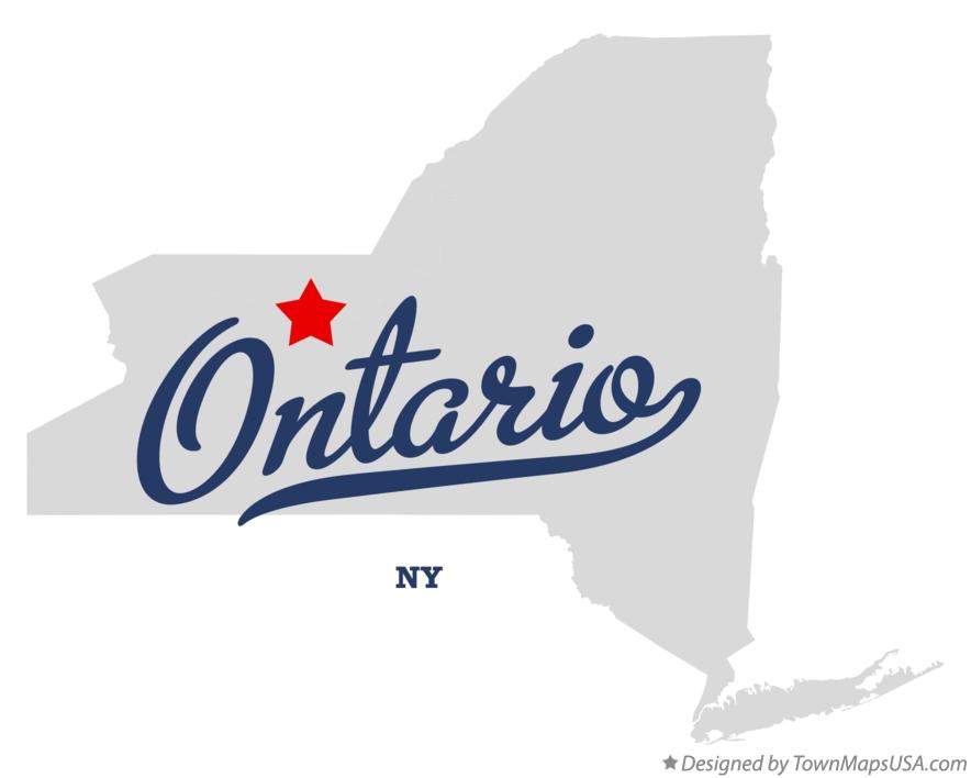Map of Ontario New York NY