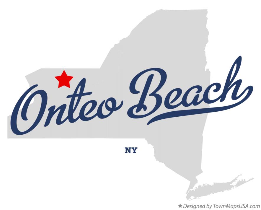 Map of Onteo Beach New York NY