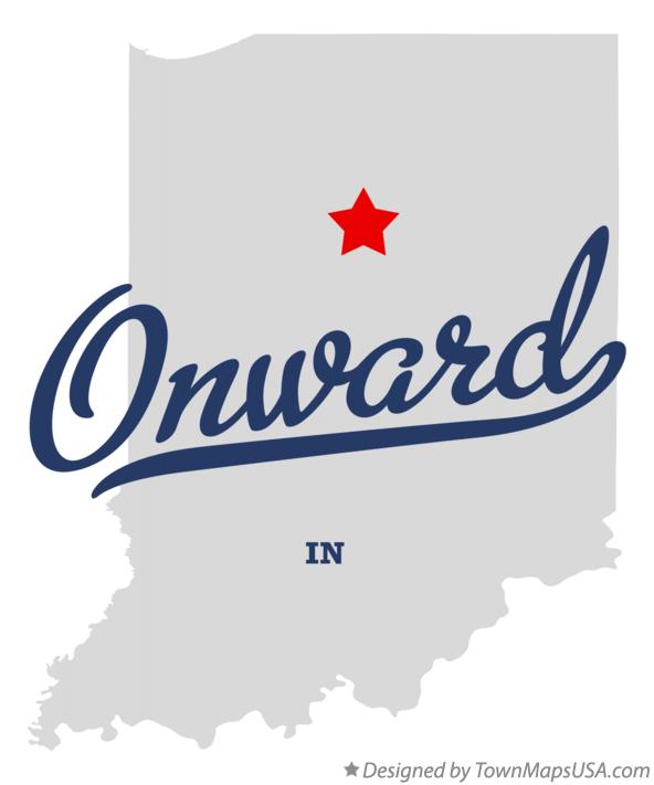 Map of Onward Indiana IN