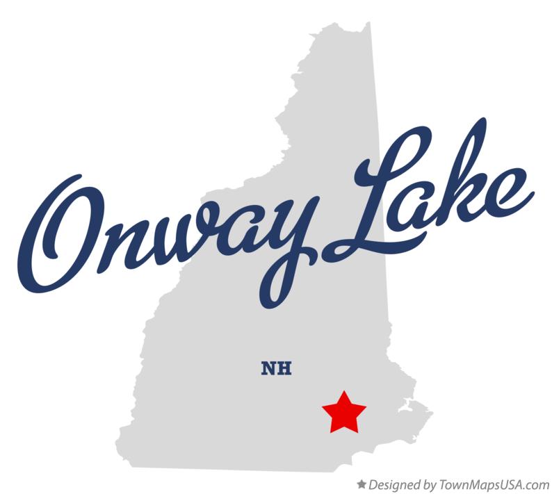 Map of Onway Lake New Hampshire NH