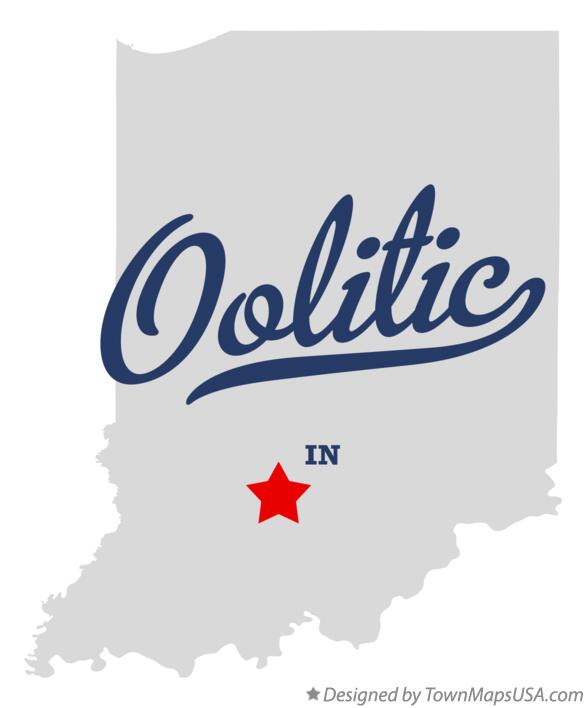 Map of Oolitic Indiana IN