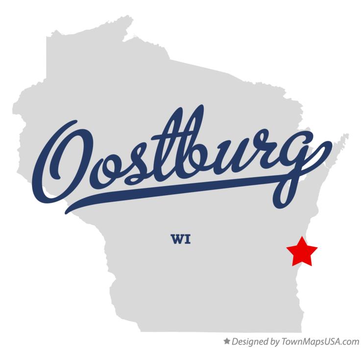 Map of Oostburg Wisconsin WI