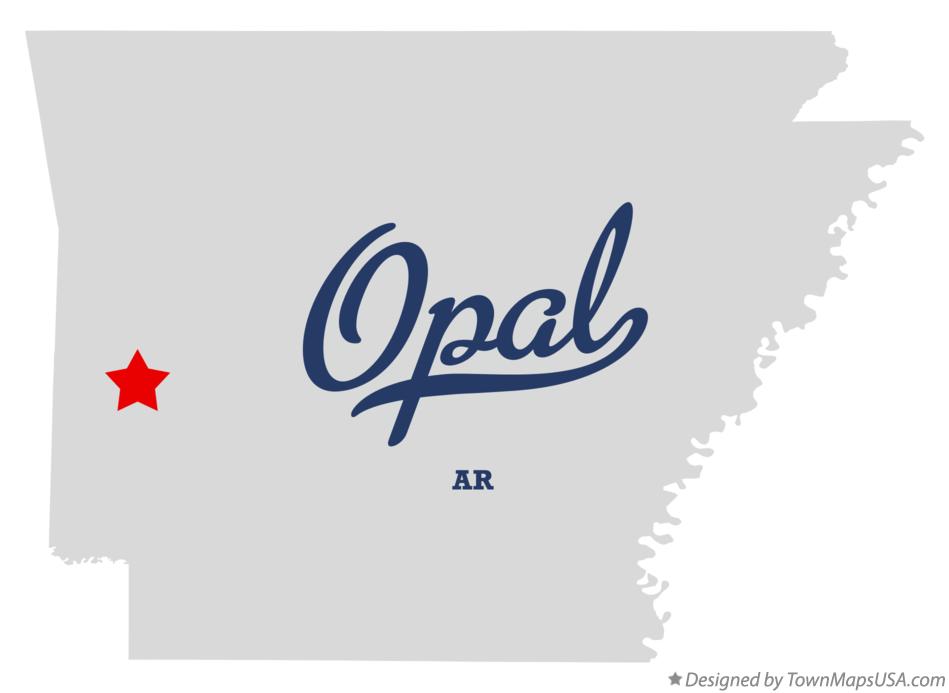 Map of Opal Arkansas AR