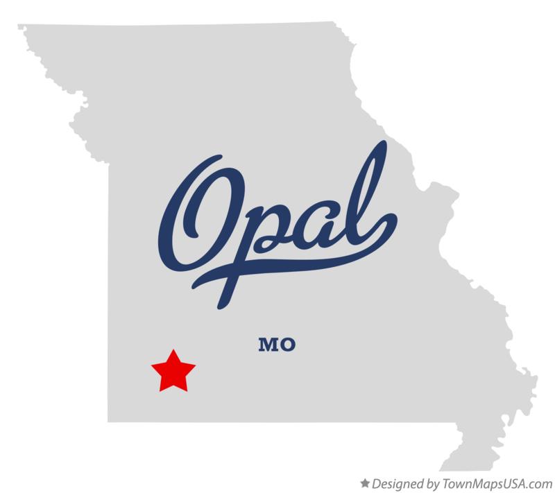 Map of Opal Missouri MO