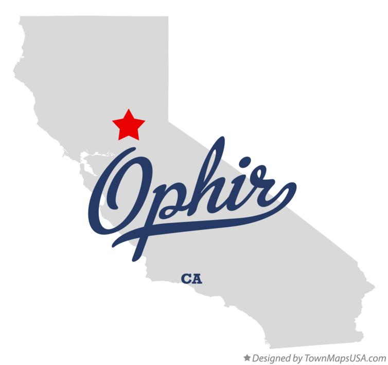Map of Ophir California CA