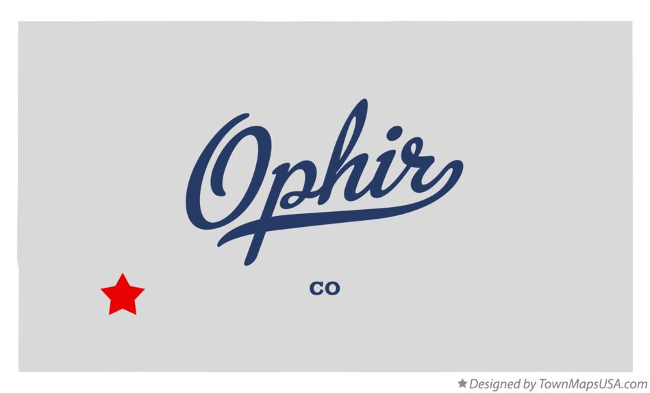 Map of Ophir Colorado CO