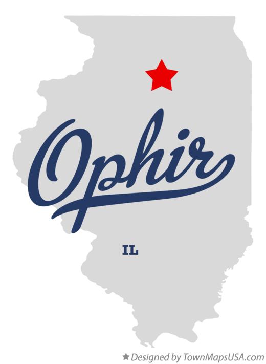 Map of Ophir Illinois IL