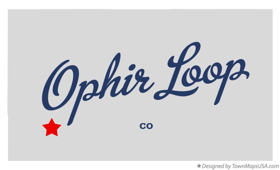 Map of Ophir Loop Colorado CO