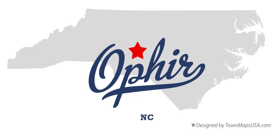 Map of Ophir North Carolina NC