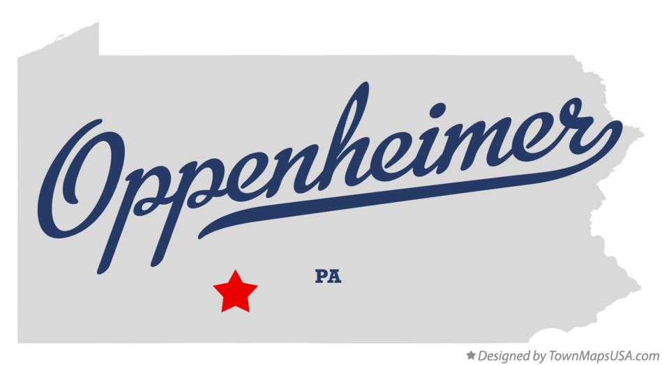 Map of Oppenheimer Pennsylvania PA