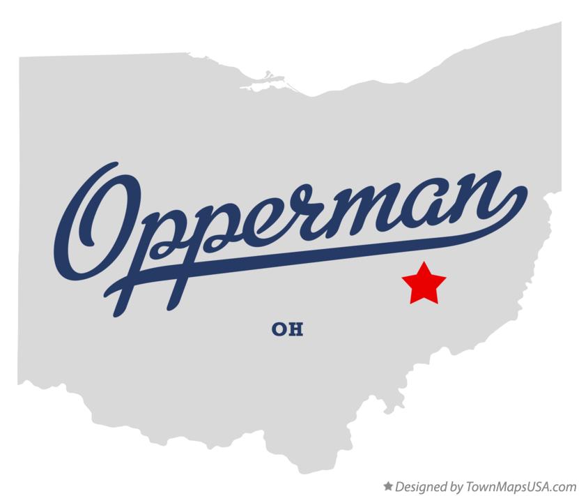 Map of Opperman Ohio OH