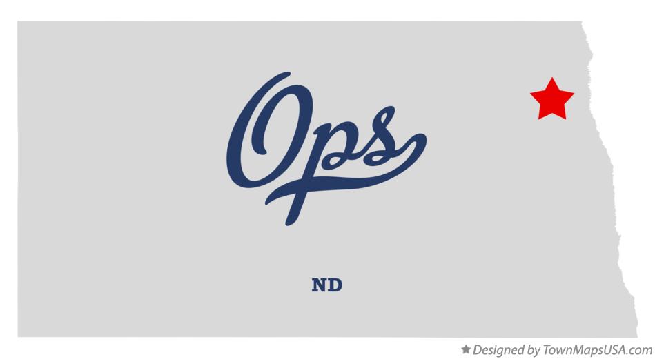 Map of Ops North Dakota ND